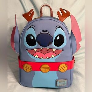 Loungefly x Disney Stitch as Reindeer Holiday Backpack